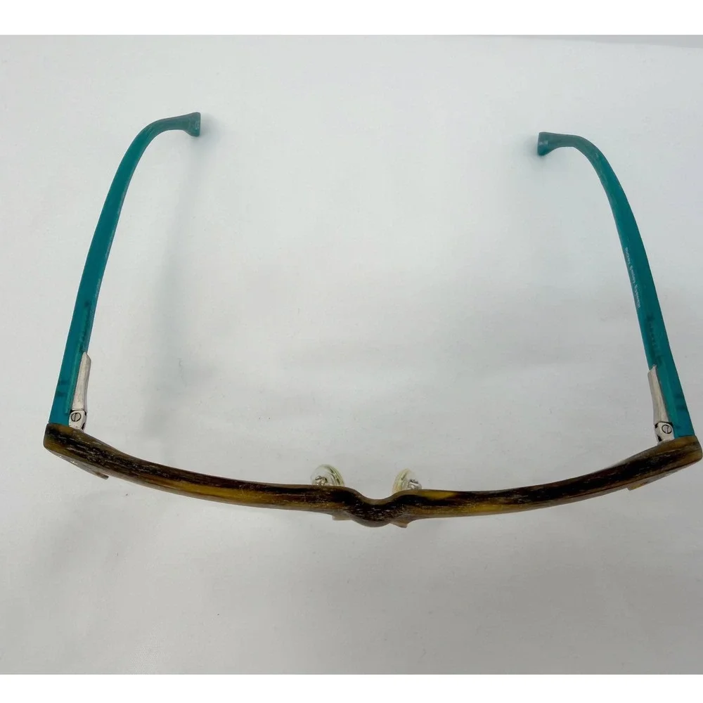 Rickey Smiley Eyewear RS 206 Brown Turquoise Cat Eye Glasses‎ Frames 103-116